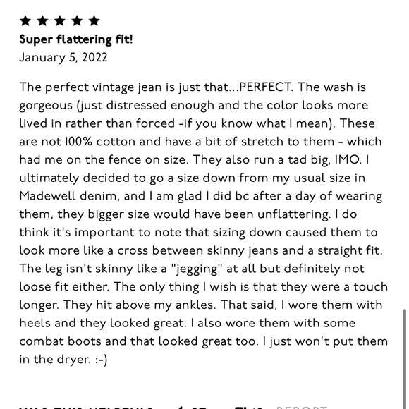 Madewell Perfect Vintage Jean in Denman Wash - Picture 7 of 12